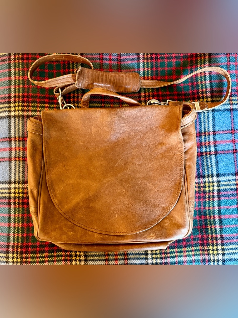 Brown Seattle Stickman Leather 30s Reproduction Mailbag
